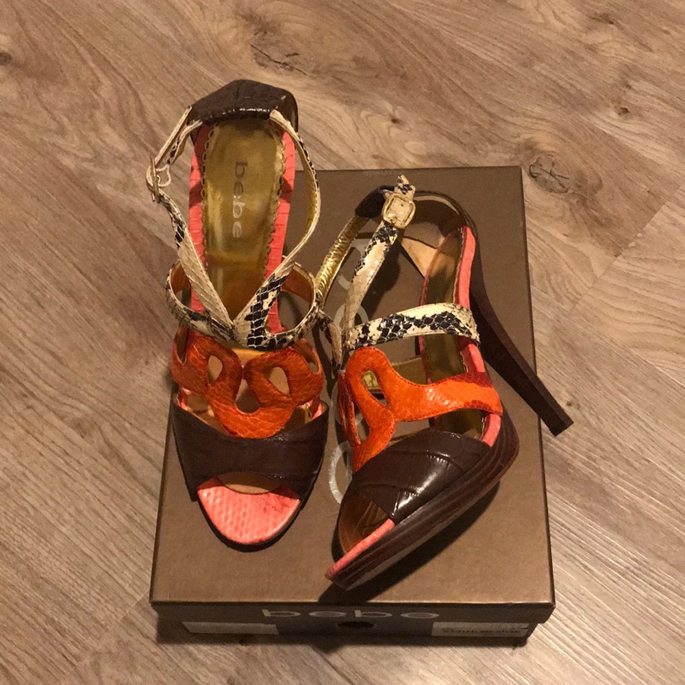 Bebe multi-print heel sandals - Picture 2 of 7